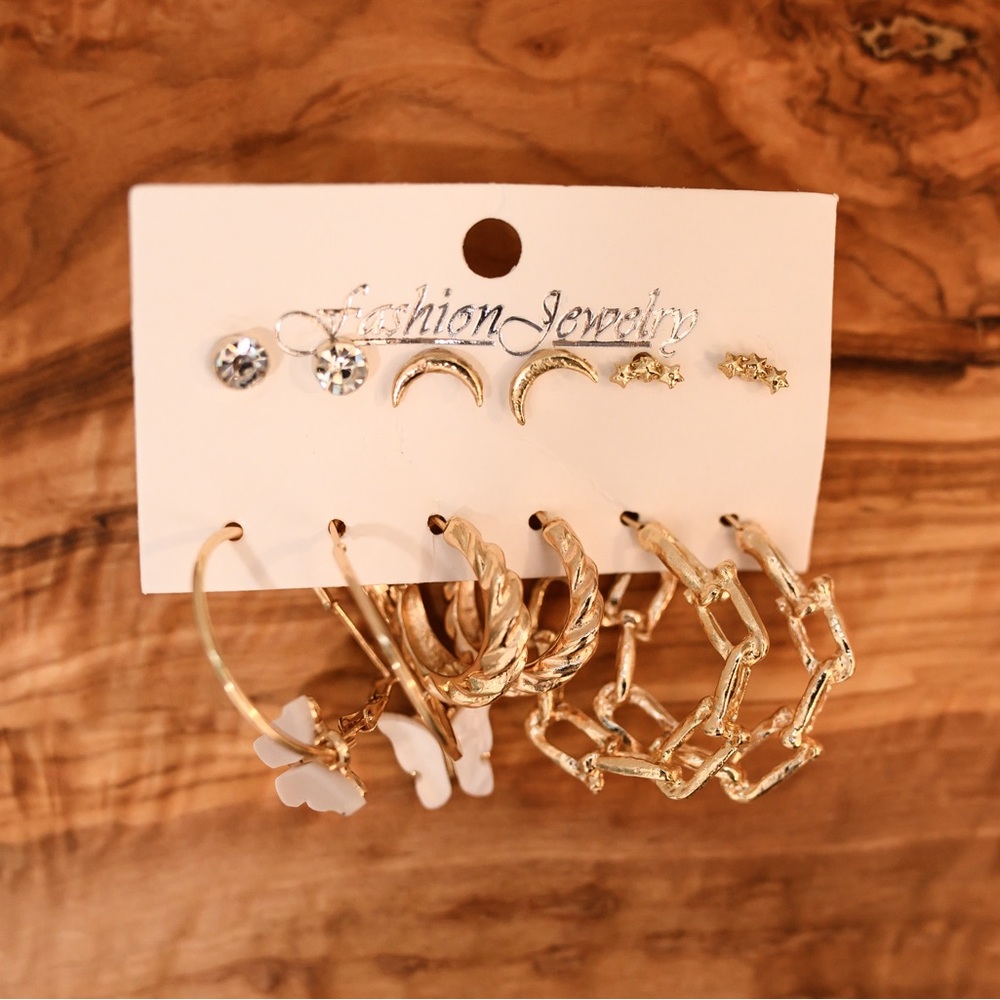 Gold Fashion Earrings